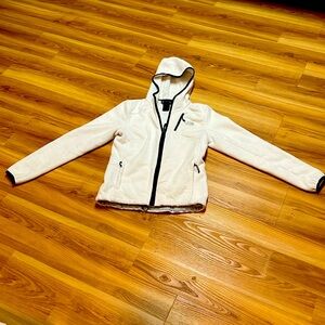 The North face hoodie jacket, white, Women S